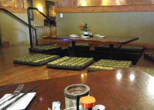 Seating at Rain in Chattanooga