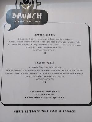 Brunch Menu at Mine & Soul in Krems An Der Donau