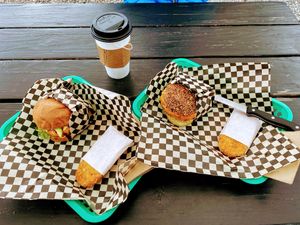 The best bfast sammies I’ve had since going vegan   at Ditto in Portland