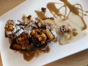 Cinnamon bun French toast at The Cider House in Vancouver