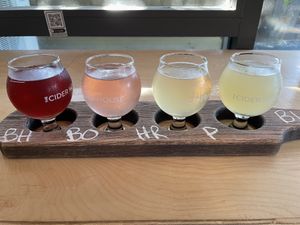 Cider flight  at The Cider House in Vancouver