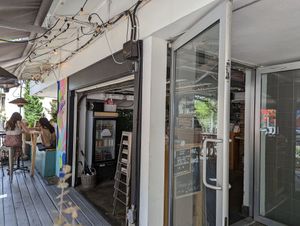 Upper and inside seating at The Cider House in Vancouver