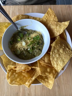 Kale artichoke dip  at The Cider House in Vancouver
