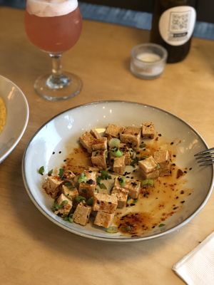 Tofu bites   at The Cider House in Vancouver