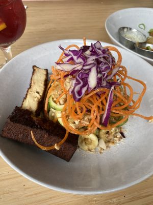 Thai peanut bowl   at The Cider House in Vancouver