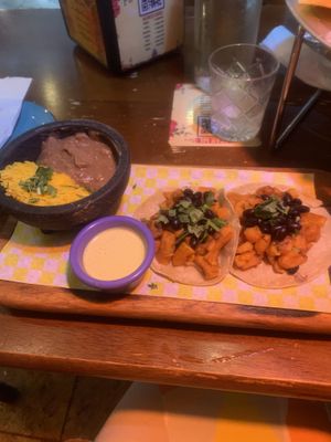 Sweet potato tacos  at La Mexicana Taco Bar in Wilton Manors