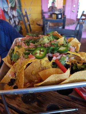 Ultimate Vegan NACHOS

 at La Mexicana Taco Bar in Wilton Manors