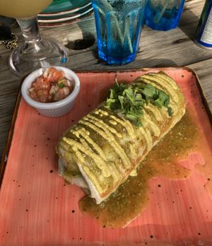 Vegan burrito!! So good  at La Mexicana Taco Bar in Wilton Manors