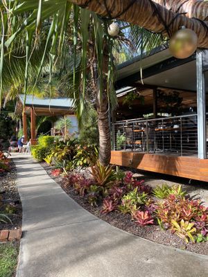 The walk around the cafe at Getaway Garden Cafe in Agnes Water