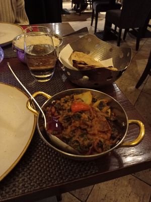 Bhindi Do Pyaza (okra with onions) at Indigo - Pest in Budapest