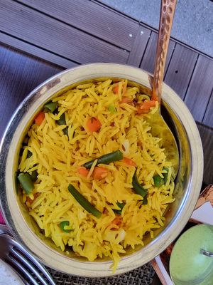 Pulao with veggies (vegan) at Indigo - Pest in Budapest
