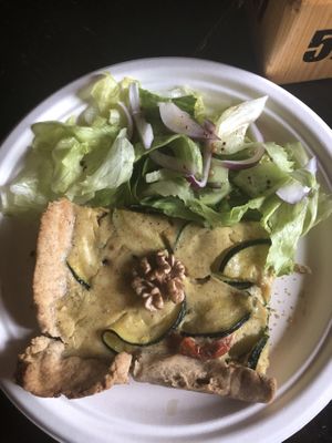 vegetarian quiche at Góra Smaku in Przyslup