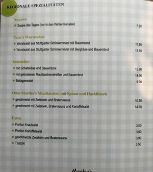  at Martha's in Stuttgart