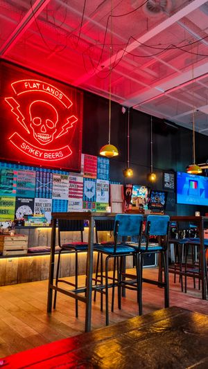 Game selection and tv at BrewDog in Rotterdam