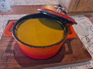 Vegetable potage at Fit Bar in Belgrade