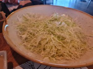 Cabbage salad at Fit Bar in Belgrade