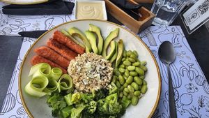 Vegap bowl at Fit Bar in Belgrade