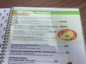 options at Fit Bar in Belgrade