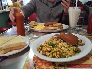 tex mex tofu scramble at The Templeton in Vancouver