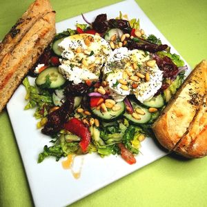 Salat with Goat cheese  at Moravid in Kiel