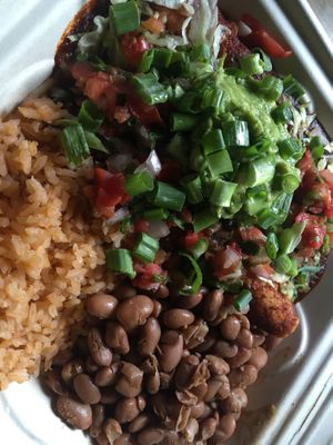 Enchilada plate at Hey Juan Burritos in Arcata