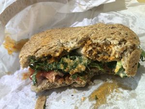 Hamburguesa búfalo  at Funky Rabbit in Queretaro