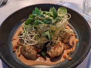 Starter with cauliflower at Jakobs in Skagen