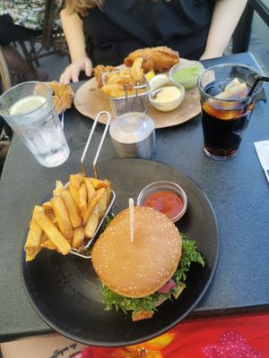 Vegan burger at Jakobs in Skagen