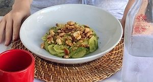 Green pasta  at Taverna della Gelosia in Ostuni