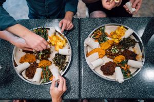 sharing is caring  at Hana Ethiopian Cafe in Fredericton
