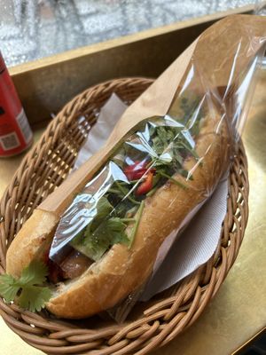 Order without mayo to make it vegan  at Nem Nem Quan in Stockholm