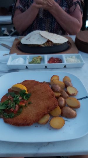 The schnitzel definitely tasted different then what I am used to in the Netherlands but it still was very enjoyable at BigChefs - Marmaris in Mugla