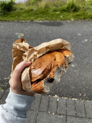 Cinnamon roll  at Brauð & Co in Reykjavik