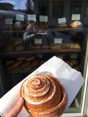 Vegan Icelandic Cinnamon roll at Brauð & Co in Reykjavik
