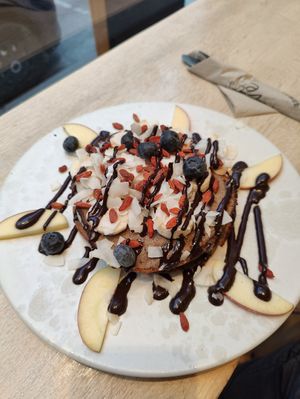 Double pancakes at 42°Raw in Copenhagen