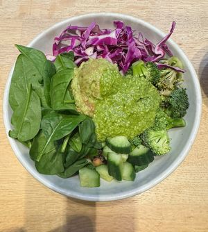 Green bowl with beans and quinoa   at 42°Raw in Copenhagen