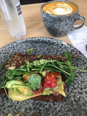 Sandwich & Golden Latte at 42°Raw in Copenhagen
