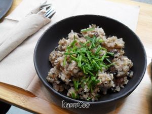 Brown Rice Risotto with Truffle Oil. Yum! at 42°Raw in Copenhagen
