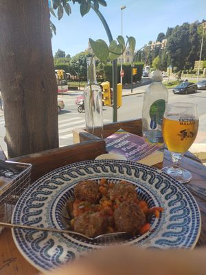 Meatballs at La Odisea in Malaga