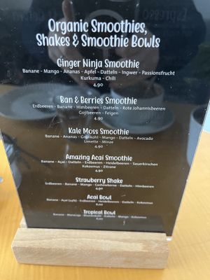 Smoothies  at Bubbles Café in Ludwigsburg