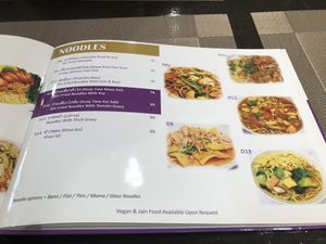 Noodles 2 pages at Krua Boon - Eathai Central Embassy in Bangkok