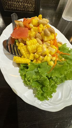 Corn somtum  at Krua Boon - Eathai Central Embassy in Bangkok