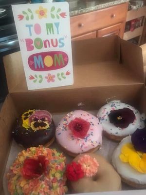 Mother’s Day vegan donut box at Glazed Doughnuts in Hampton