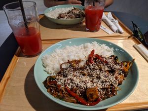 "Veggie" noodles at Umami in Zagreb