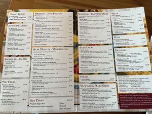 Whole menu  at Anatolia Sea View in Lytham St Annes