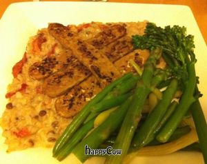Tempeh risotto - vegan at Veg in Sarasota