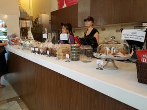 the counter and desserts at Terri in New York City