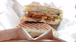 Cheddar and avocado sandwich at Terri in New York City