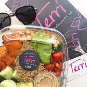 Apparently the most popular salad: the kale superfood. It left me wanting more though, in terms of flavor and satiating quality .  at Terri in New York City