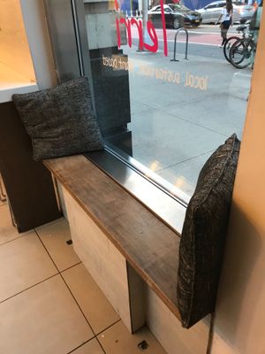 Comfy window seating at Terri in New York City